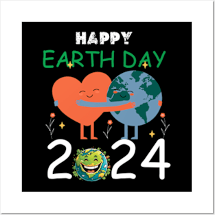 happy earth day 2024 Posters and Art